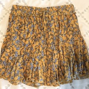 Flowy floral skirt
